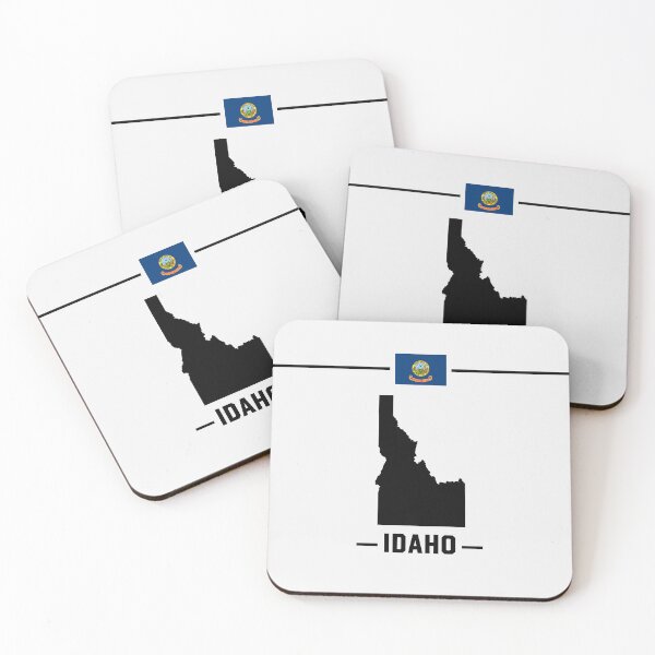 Item preview, Idaho State Pride - Minimalist Silhouette & Flag Design designed and sold by mashmosh.