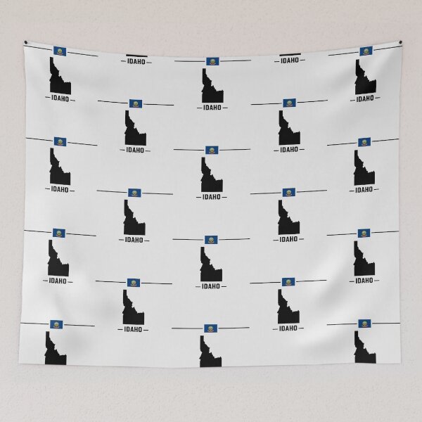 Item preview, Idaho State Pride - Minimalist Silhouette & Flag Design designed and sold by mashmosh.