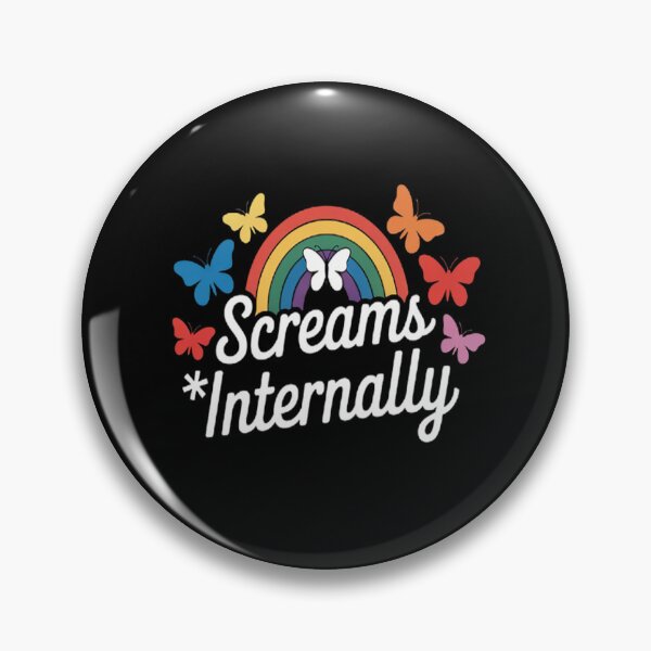 Item preview, Inner Monologue Screams Internally Cheerful Nihilism designed and sold by gandebro.