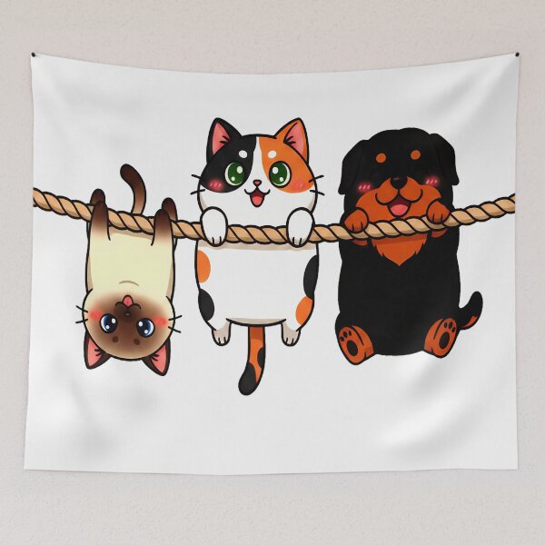 Item preview, Rope Rascals: Siamese Flip, Calico Charm & Blushing Pup designed and sold by meesub.
