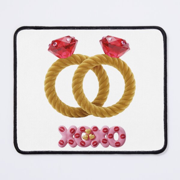 Item preview, Crazy Love Velvet Rings Diamond Hearts Valentine Romance designed and sold by Anastasiia Yurevych.