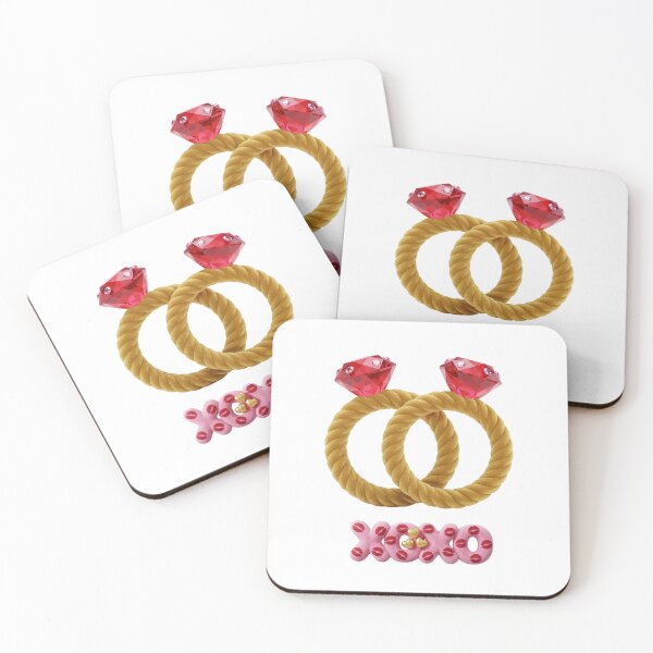 Item preview, Crazy Love Velvet Rings Diamond Hearts Valentine Romance designed and sold by Anastasiia Yurevych.