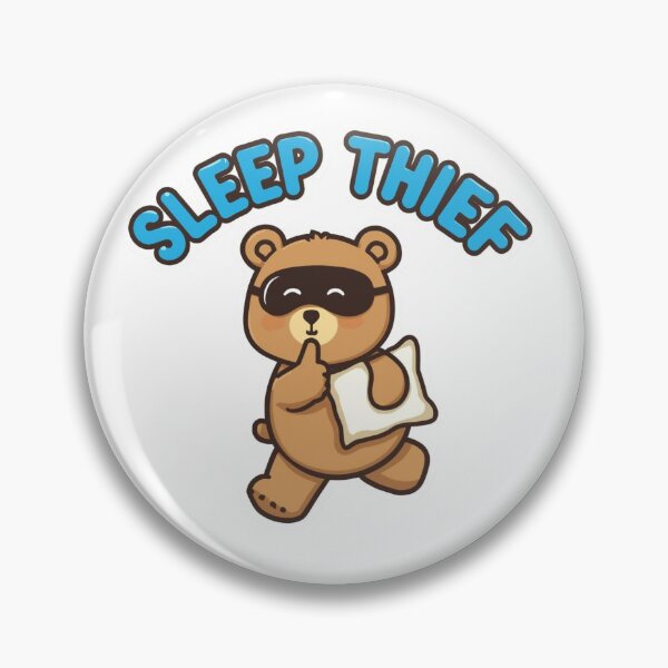 Item preview, Sleep Thief - Funny Bandit Teddy Bear Baby Design designed and sold by Wide Awake Designs.