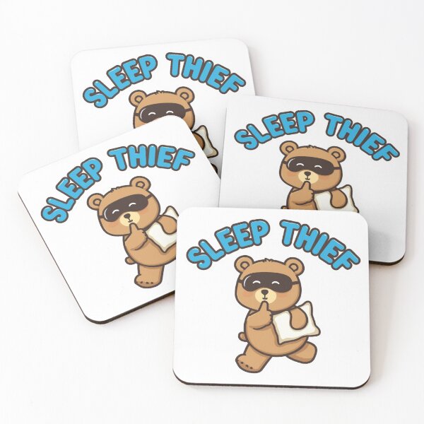 Item preview, Sleep Thief - Funny Bandit Teddy Bear Baby Design designed and sold by Wide Awake Designs.