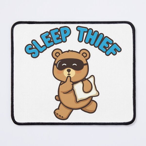 Item preview, Sleep Thief - Funny Bandit Teddy Bear Baby Design designed and sold by Wide Awake Designs.