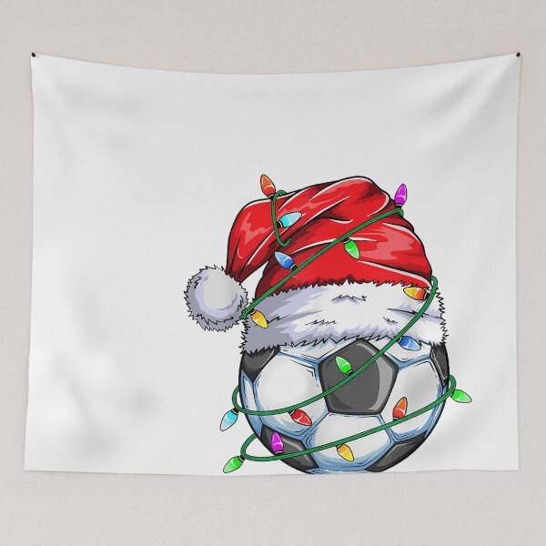 Item preview, Santa Soccer Ball Sports Design Christmas Soccer Player designed and sold by raelinema9mar1.