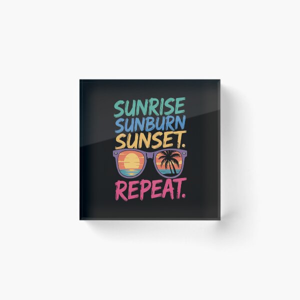 Item preview, Sunrise Sunburn Sunset Repeat designed and sold by mandiana.