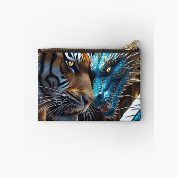 Item preview, Tiger and Dragon Battle Fantasy Art designed and sold by kharatsuchita.