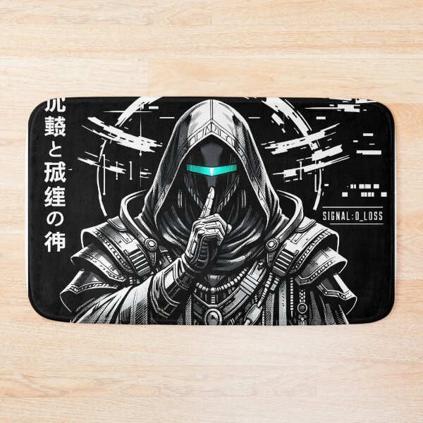 Item preview, Solyth-O God of Digital Silence Cyberpunk Aesthetic - Minimalist Dark Techwear Art - Dystopian Solitude Sci-Fi Graphic for Streetwear, Hoodies & Stickers - Futuristic Void Meditation Design designed and sold by Vivaan Studio.