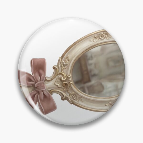 Item preview, Vintage Victorian Hand Mirror Soft Realism Art designed and sold by Strip to Stick.