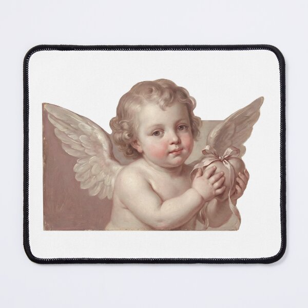 Item preview, Vintage Cherub Angel Soft Oil Painting designed and sold by Strip to Stick.