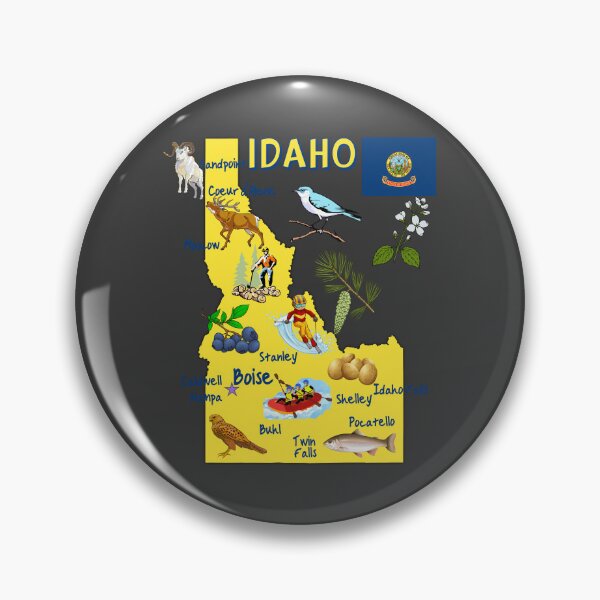 Item preview, Idaho State Pride: The Ultimate Adventure & Nature Map designed and sold by mashmosh.
