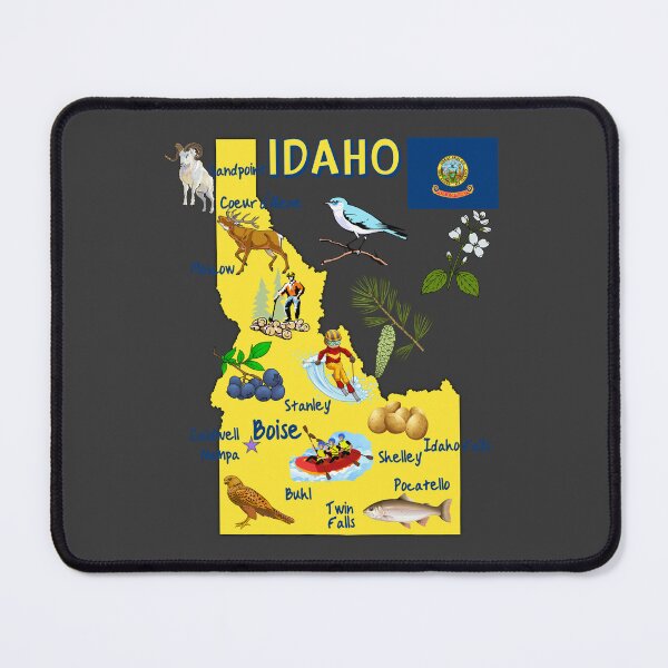 Item preview, Idaho State Pride: The Ultimate Adventure & Nature Map designed and sold by mashmosh.