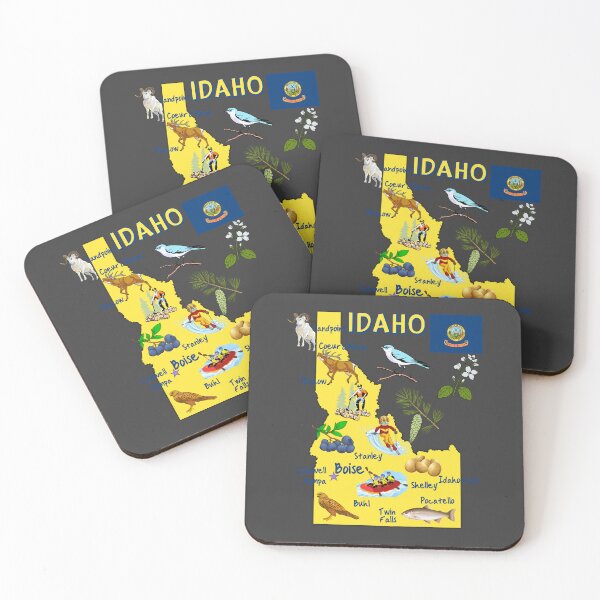 Item preview, Idaho State Pride: The Ultimate Adventure & Nature Map designed and sold by mashmosh.