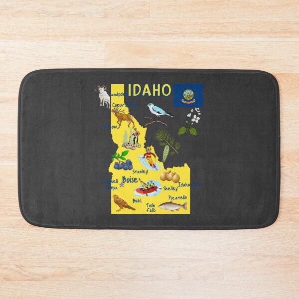 Item preview, Idaho State Pride: The Ultimate Adventure & Nature Map designed and sold by mashmosh.