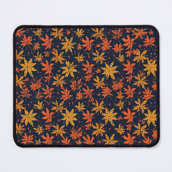 Item preview, Dark Autumn Maple Leaves Seamless Pattern designed and sold by wandart00.
