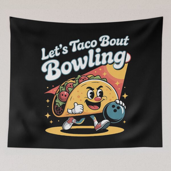 Item preview, Taco Bowling League Humor Ten Pin Fun designed and sold by mischwpwarso.