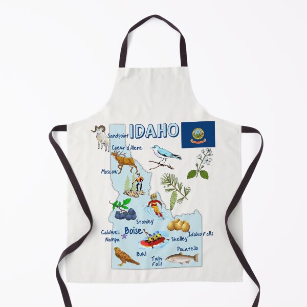 Item preview, Idaho State Map, Nature, Adventure & Landmarks designed and sold by mashmosh.