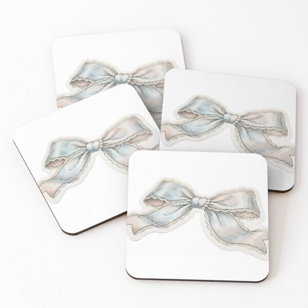 Item preview, Blue Satin Bow Victorian Illustration designed and sold by Strip to Stick.