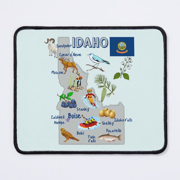 Item preview, Idaho State Symbols Map - Gems of the Northwest designed and sold by mashmosh.