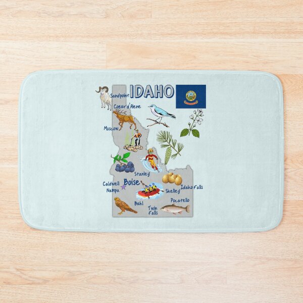 Item preview, Idaho State Symbols Map - Gems of the Northwest designed and sold by mashmosh.