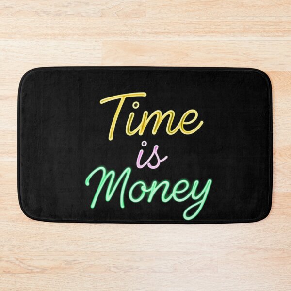 Item preview, Time Is Money – Neon Power and Modern Ambition designed and sold by PixelVibe782.