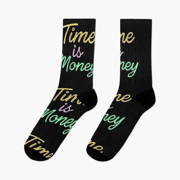 Item preview, Time Is Money – Neon Power and Modern Ambition designed and sold by PixelVibe782.