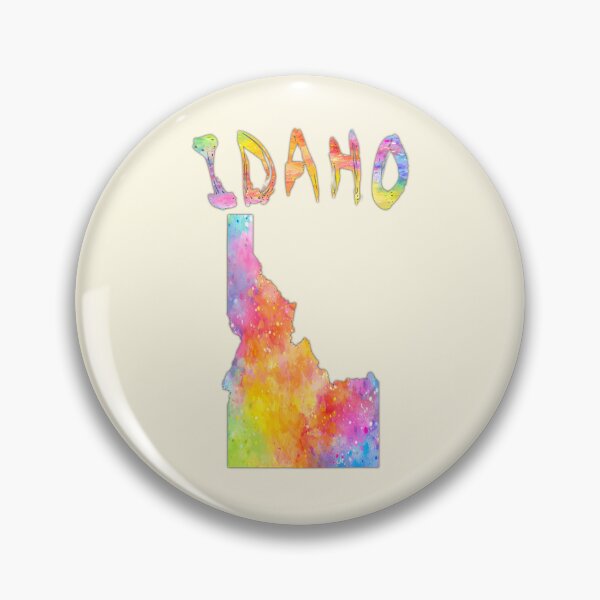 Item preview, Idaho State Map - Vibrant Watercolor Artistic Silhouette designed and sold by mashmosh.