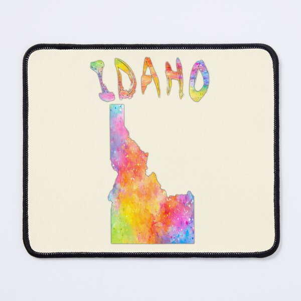 Item preview, Idaho State Map - Vibrant Watercolor Artistic Silhouette designed and sold by mashmosh.