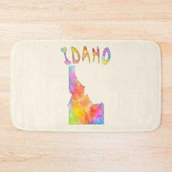 Item preview, Idaho State Map - Vibrant Watercolor Artistic Silhouette designed and sold by mashmosh.