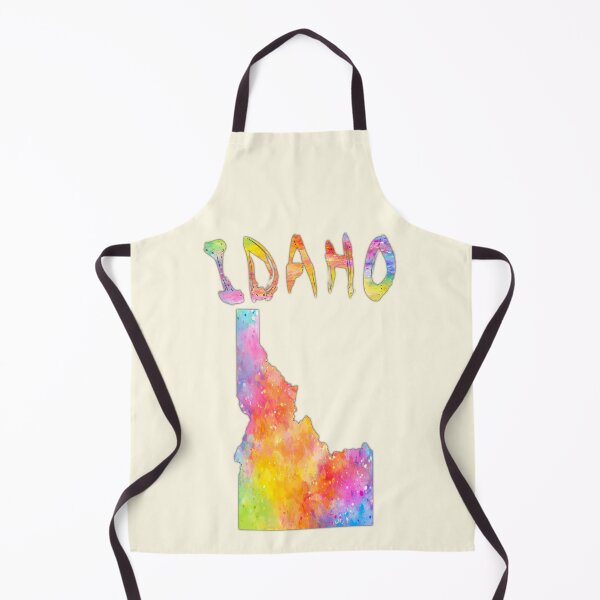 Item preview, Idaho State Map - Vibrant Watercolor Artistic Silhouette designed and sold by mashmosh.