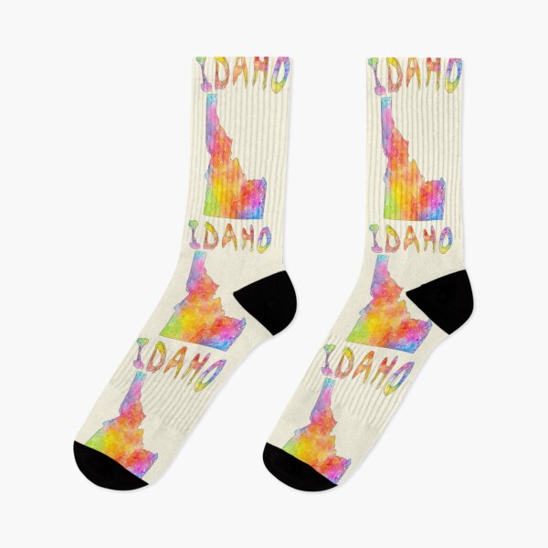 Item preview, Idaho State Map - Vibrant Watercolor Artistic Silhouette designed and sold by mashmosh.