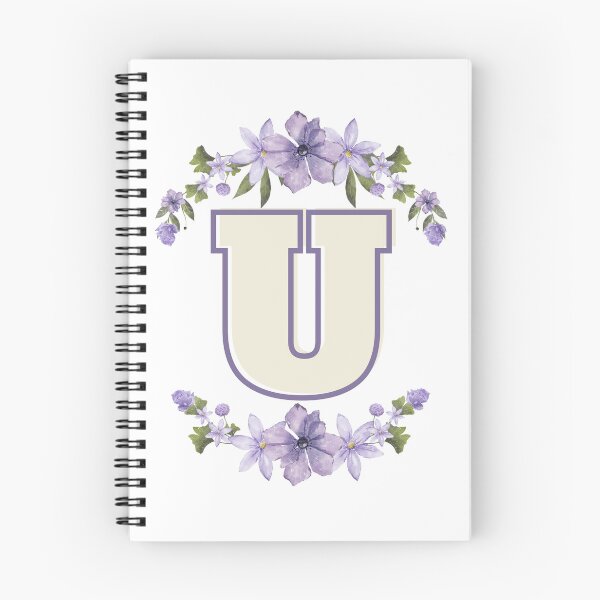 Item preview, Letter U Monogram with Flowers – Elegant Floral Initial Design designed and sold by OmikronStore.