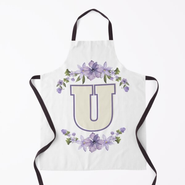 Item preview, Letter U Monogram with Flowers – Elegant Floral Initial Design designed and sold by OmikronStore.