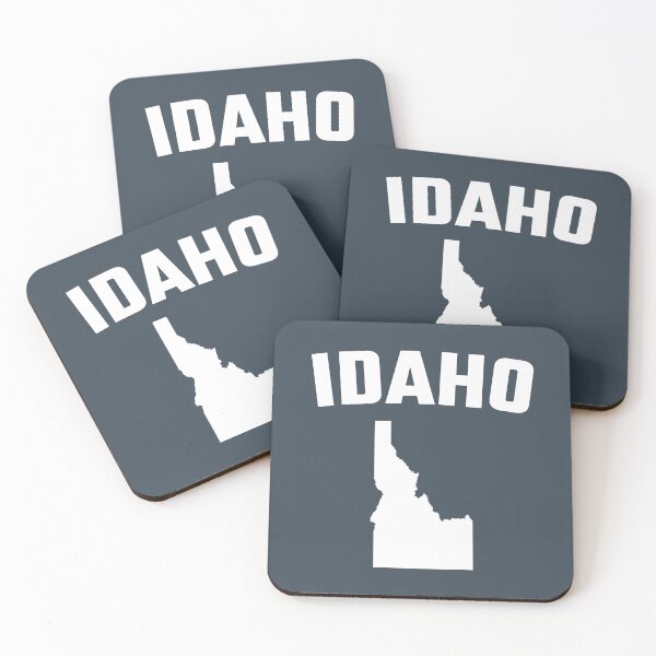 Item preview, Idaho State Map Silhouette - Minimalist White Design designed and sold by mashmosh.