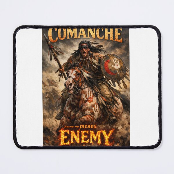 Item preview, COMANCHE — Enemy | Native Warrior Battle Art designed and sold by RemosTees.