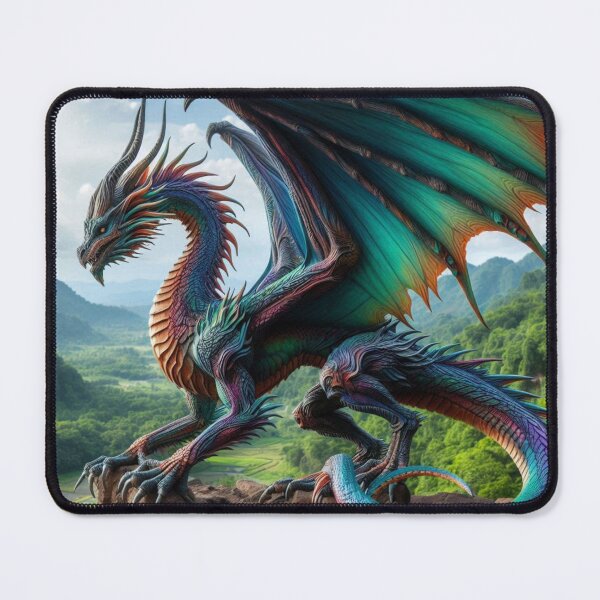 Item preview, Epic Winged Dragon on Mountain Cliff designed and sold by kharatsuchita.