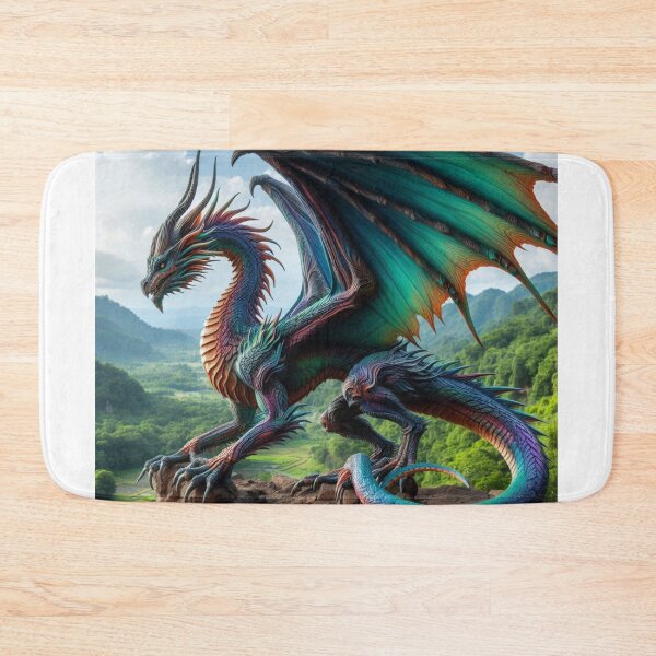 Item preview, Epic Winged Dragon on Mountain Cliff designed and sold by kharatsuchita.