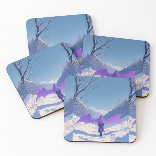 Item preview, Purple vampire and winter landscape designed and sold by ArtsJulian.
