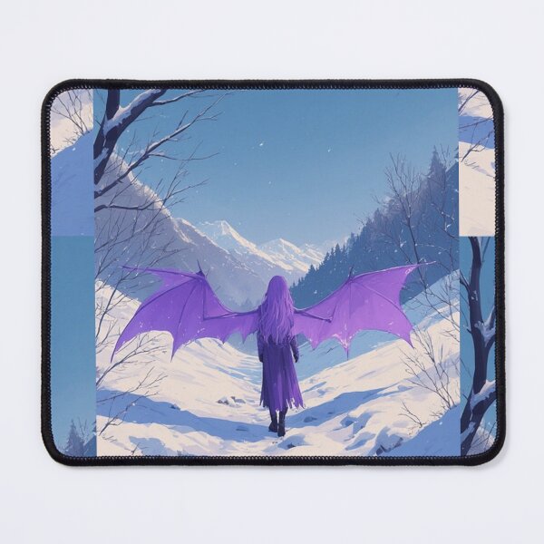 Item preview, Purple vampire and winter landscape designed and sold by ArtsJulian.