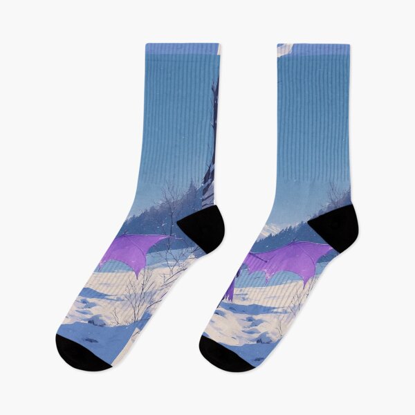 Item preview, Purple vampire and winter landscape designed and sold by ArtsJulian.