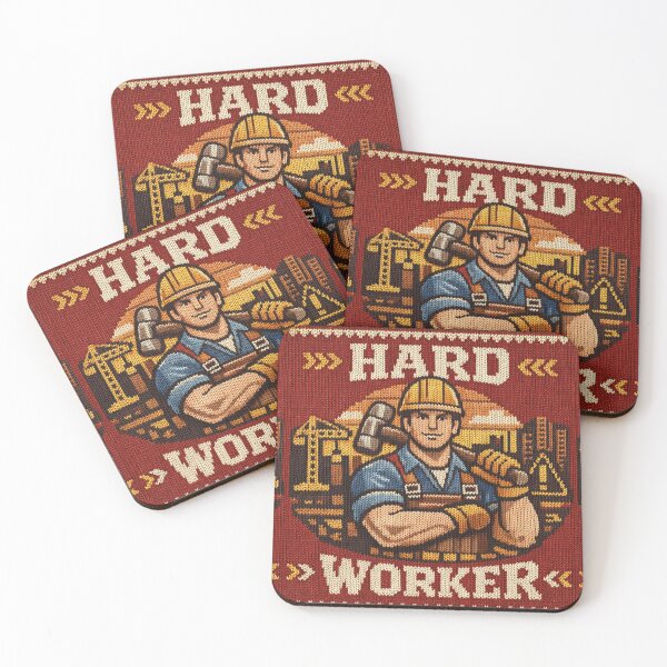 Item preview, Hard worker, cool knitting picture designed and sold by Mauswohn.