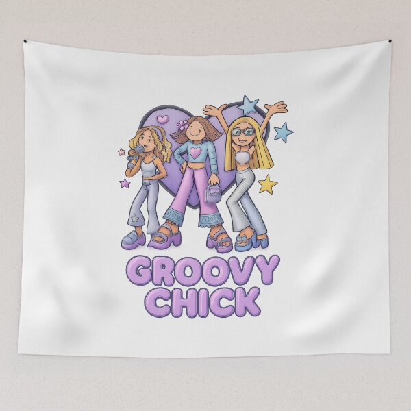 Item preview, Groovy Chick, Groovy Chick Girls, Groovy vibes Only designed and sold by graphic-genie.
