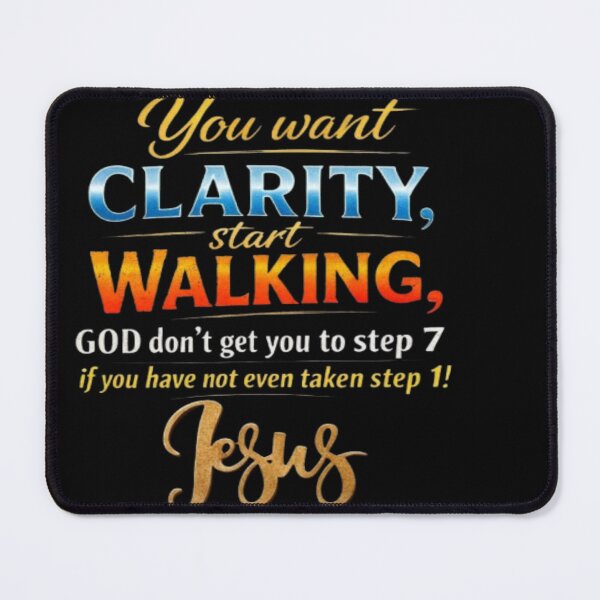 Item preview, Clarity Comes Through Faith – Walk First, Trust God | Christian Jesus Quote Design designed and sold by "TXSiSsY's TRIUMPH BY GRACE".