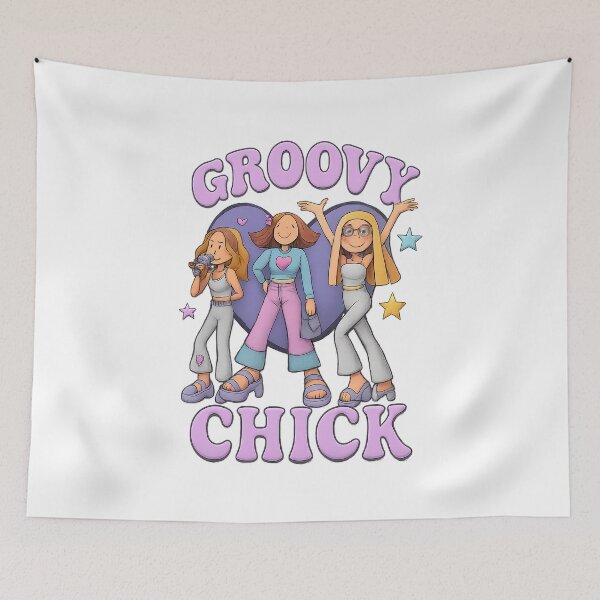 Item preview, Groovy Chick, Groovy Chick Girls, Groovy vibes Only designed and sold by graphic-genie.