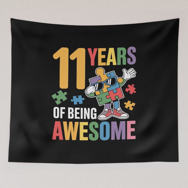 Item preview, 11 Years Of Being Awesome Birthday Dabbing Autism designed and sold by SIGORDESIGN.