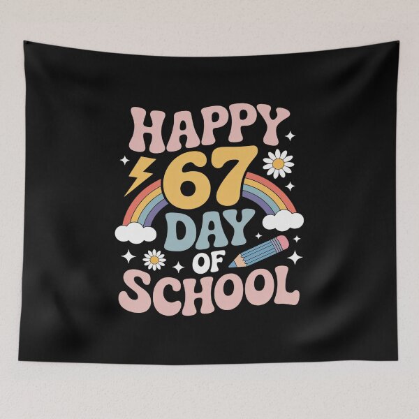 Item preview, 67 Days of School Happy 67th Day of School Funny 6 7 designed and sold by SIGORDESIGN.