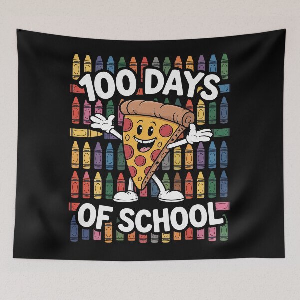 Item preview, 100 Days of School Dabbing Pepperoni Pizza designed and sold by SIGORDESIGN.