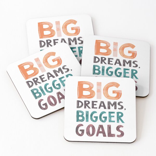 Item preview, Big Dreams Bigger Goals Typography designed and sold by DavidTeeStudio.
