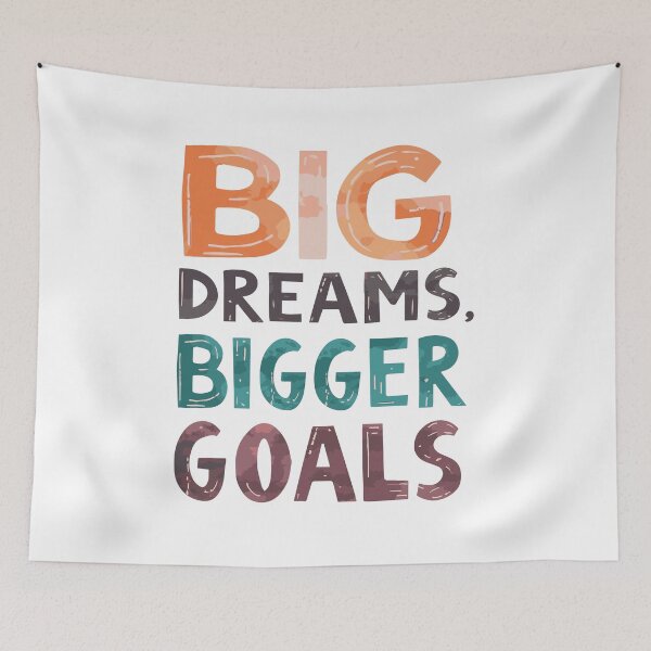 Item preview, Big Dreams Bigger Goals Typography designed and sold by DavidTeeStudio.